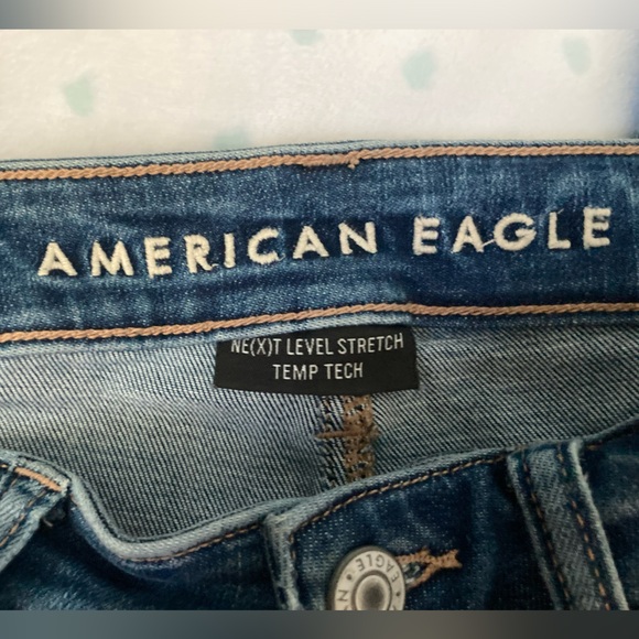 AmericanEagle 6X-Short Super Hi Rise Jeggings Ripped Ankle Length Stretch Jeans - Picture 4 of 13